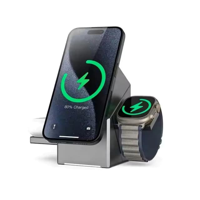 3 In 1 Wireless Charger with clock