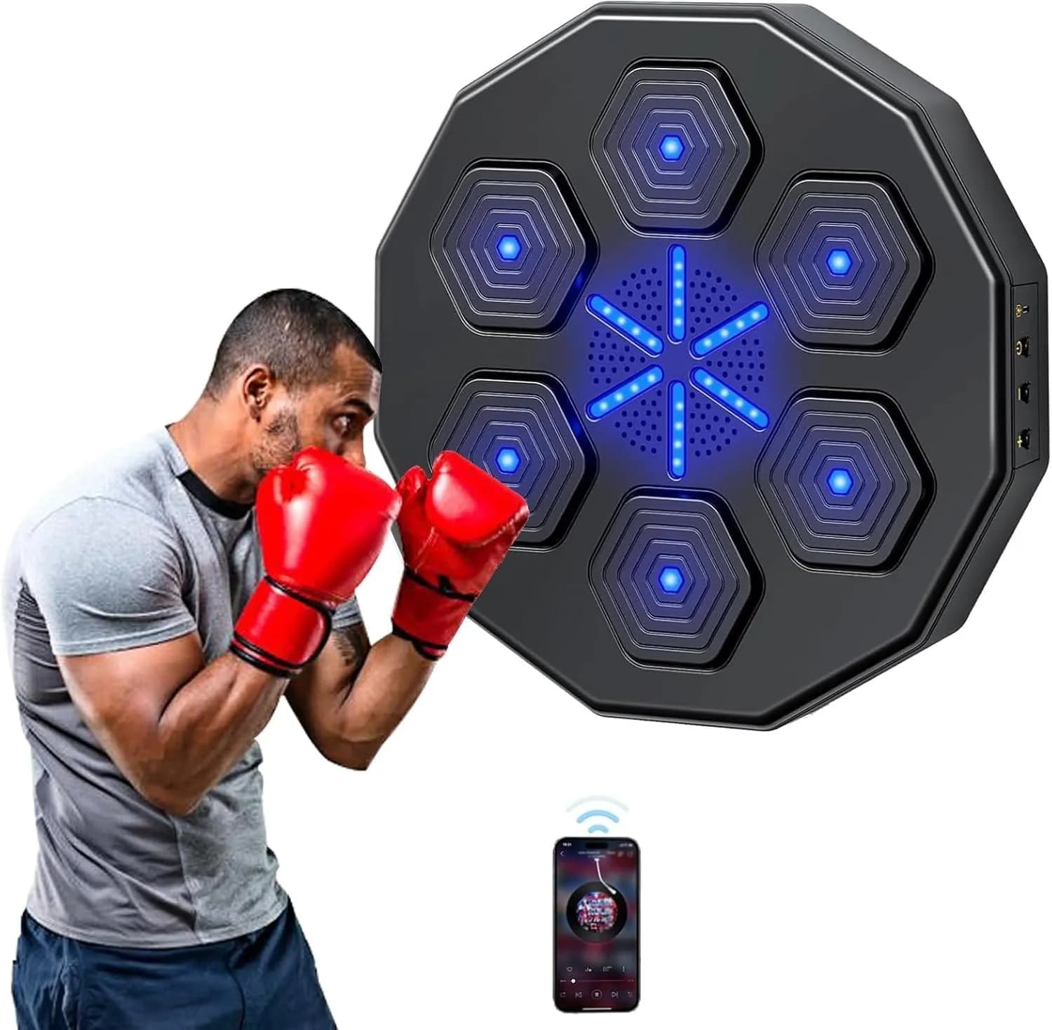 Intelligent music boxing target