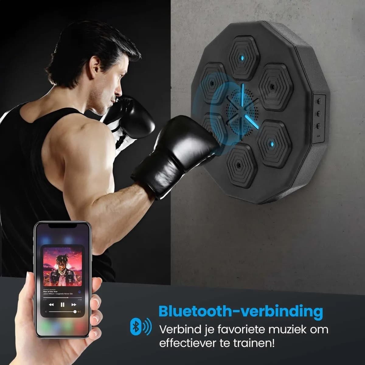Intelligent music boxing target