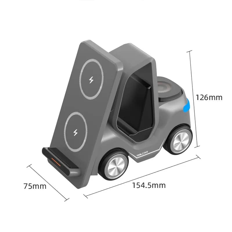 3 in 1 Wireless Magnetic Charger with wheels